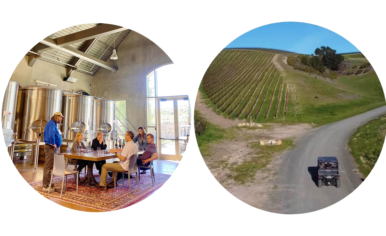 an image of our reserve tasting and a private winery tour